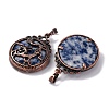 Natural Blue Spot Jasper Pendants G-A241-02R-07-2