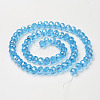 Electroplate Glass Beads GR10MM-AB-3