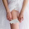 3D Flower Polyester Lace Elastic Bridal Garters AJEW-WH0470-03A-4