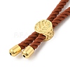 Twisted Nylon Cord Silder Bracelets DIY-B066-03G-01-3