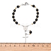 304 Stainless Steel Link Chain Bracelets BJEW-A032-07GP-01-3