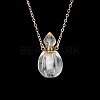 Natural Quartz Crystal Perfume Bottle Pendant Necklace PW-WG2A891-27-1