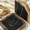 1mm Rack Plating Brass Cable Chain Adjustable Slider Necklaces for Women Men MAK-L044-55P-3