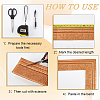 PE Grain Contact Paper DIY-WH20013-15G-5