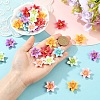 30Pcs 6 Colors Opaque Resin Pendants CRES-YW0002-84-3