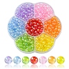 490Pcs 7 Colors Transparent Acrylic Beads MACR-YW0002-03-1