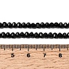 Natural Black Tourmaline Beads Strands G-K376-I02-3x4mm-5