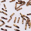 Glass Twisted Bugle Beads X-SEED-E002-9mm-881#-2