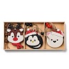 9Pcs 3 Styles Christmas Wood Pendant Decorations Set WOOD-U004-01H-1
