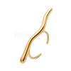 304 Stainless Steel Bar Open Cuff Rings for Women RJEW-Z077-01G-10-4