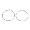 Non-Tarnish Ring 304 Stainless Steel Hoop Earrings for Women Men EJEW-B049-02F-P-1