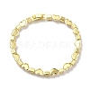 Rack Plating Iron Heart & Square Link Chains Bracelets BJEW-I300-03B-4