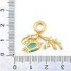 Brass Micro Pave Cubic Zirconia European Dangle Charms KK-CBAEBFB-17G-3