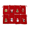 Christmas Theme Rectangle Velvet Bags TP-E005-01A-1