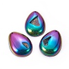 Electroplate Natural Agate Pendants G-P421-K01-1