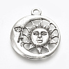 Tibetan Style Alloy Pendants X-TIBE-T010-06AS-RS-1