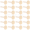 200Pcs 304 Stainless Steel Stud Earring Findings STAS-SC0021-56-1