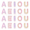 50Pcs 5 Styles UV Plating Rainbow Iridescent Acrylic Beads OACR-TA0004-67E-2