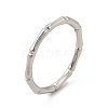 Non-Tarnish 304 Stainless Steel Bamboo Finger Ring for Men Women RJEW-A013-01P-2