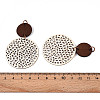 Bohemian Retro Hollow Flat Round Leather Pendants FIND-N007-02A-01-3