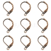 100Pcs Brass Leverback Earring Findings KK-YW0003-37R-1
