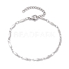 Non-Tarnish 304 Stainless Steel Oval Link Chain Bracelets for Women Men BJEW-JB10271-1