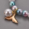 Plastic Imitation Pearl Stretch Bracelets and Necklace Jewelry Sets SJEW-JS01053-01-8