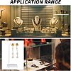Transparent Acrylic Earring Display Stands EDIS-WH0007-01-6