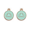 Alloy Enamel Pendants ENAM-S124-01A-15K-1
