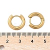 Ion Plating(IP) 304 Stainless Steel Huggie Hoop Earrings EJEW-F111-14mm-G-3