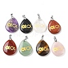 Natural Mixed Gemstone Pendants G-F786-09I-1