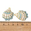 304 Stainless Steel Enamel Pendants X-STAS-L299-25G-05-3
