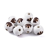 Wood European Beads WOOD-G021-01E-1