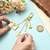 Brass Locket Pendant Decorations HJEW-YW00531-3