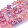 Natural Super Seven Strawberry Quartz Beads Strands G-F460-36-2