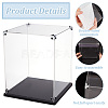 Transparent Acrylic Minifigures Display Case ODIS-WH0043-92B-4