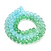 Transparent Painted Glass Beads Strands LS-DGLA-A034-T8mm-A17-5