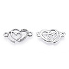 Alloy Rhinestone Links connectors ALRI-Q065-23P-3