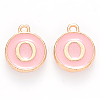 Golden Plated Alloy Enamel Charms LS-ENAM-S118-07O-1