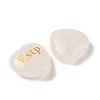 Natural Quartz Crystal Heart Engraving MBTI Figurines Statues for Home Office Desk Decorations X1-G-K353-05J-2