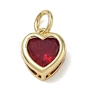Brass Pave Cubic Zirconia Charms KK-CBA56EF-31G-2