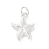 925 Sterling Silver Starfish Pendants STER-E071-02S-01-1