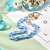 Acrylic Cable Chain Necklace for Teen Girl Women NJEW-JN03686-4