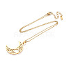 304 Stainless Steel Pendant Necklaces NJEW-T018-53G-3