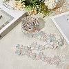 5 Yards Flower Polyester Lace Ribbon OCOR-GF0004-95E-3