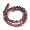 Natural Lepidolite/Purple Mica Beads Strands G-G770-04-4mm-2
