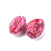 Spray Painted & Drawbench Cowrie Shell Beads SSHEL-M023-03E-2