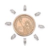 Rack Plating Brass Micro Pave Cubic Zirconia Tube Bails ZIRC-I012-05P-RS-3