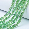 Electroplate Glass Beads Strands EGLA-A034-T6mm-B11-1
