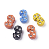 Alloy Rhinestone Slide Charms PALLOY-WH0070-23C-1